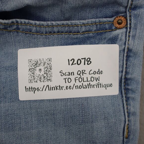 Aeropostale Pants Womens 26W Light Blue Denim Court Low Rise Skinny Leg Jegging - Picture 11 of 11